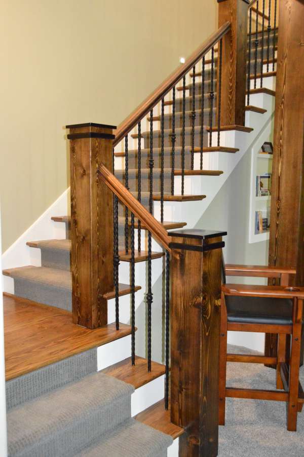 Photo stairs railings Winston-Salem Alan Fletcher Construction